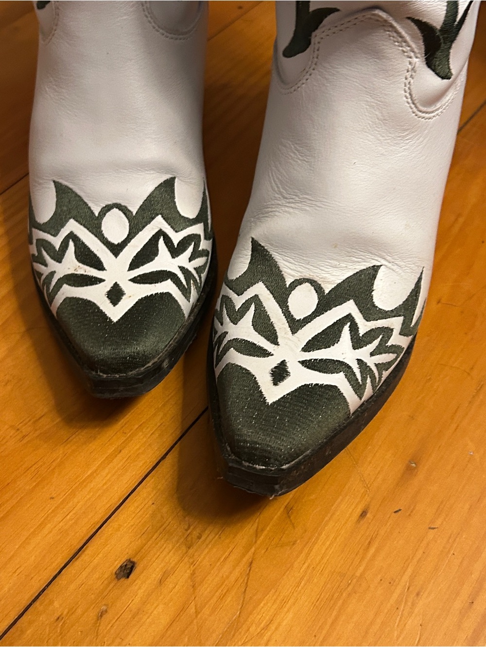 dingo Cowboy Cowgirl Boots Bird and Green vines - Picture 3 of 8
